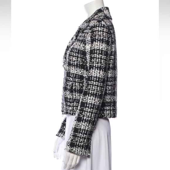 Theory Black & White Moto Jacket Sz 4 - Picture 3 of 8